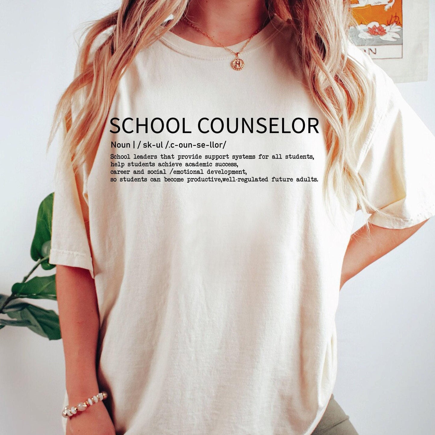 School Counselor Shirt - Soft Breathable Unisex Cotton Tee | Teacher Gifts & Apparel