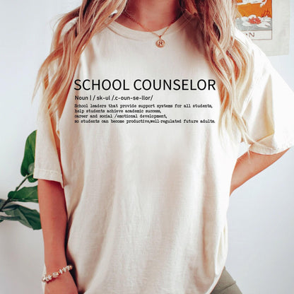 School Counselor Shirt - Soft Breathable Unisex Cotton Tee | Teacher Gifts & Apparel