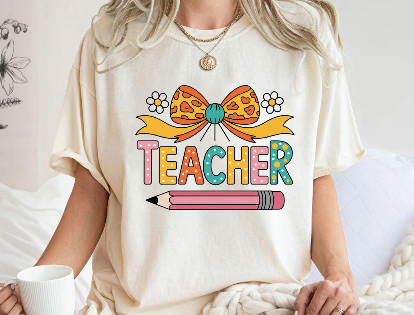 Retro Teacher Sweatshirt | Soft Cotton Sweatshirt - Classic Unisex Fit Gift