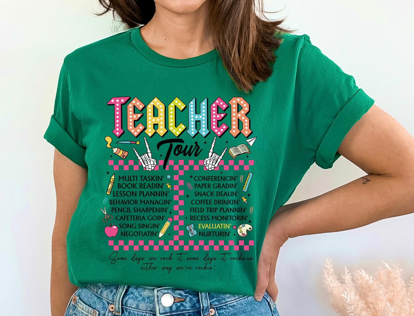 Cute Teacher Sweatshirt – Floral Teacher Tee | Trendy School Staff Shirt Gift