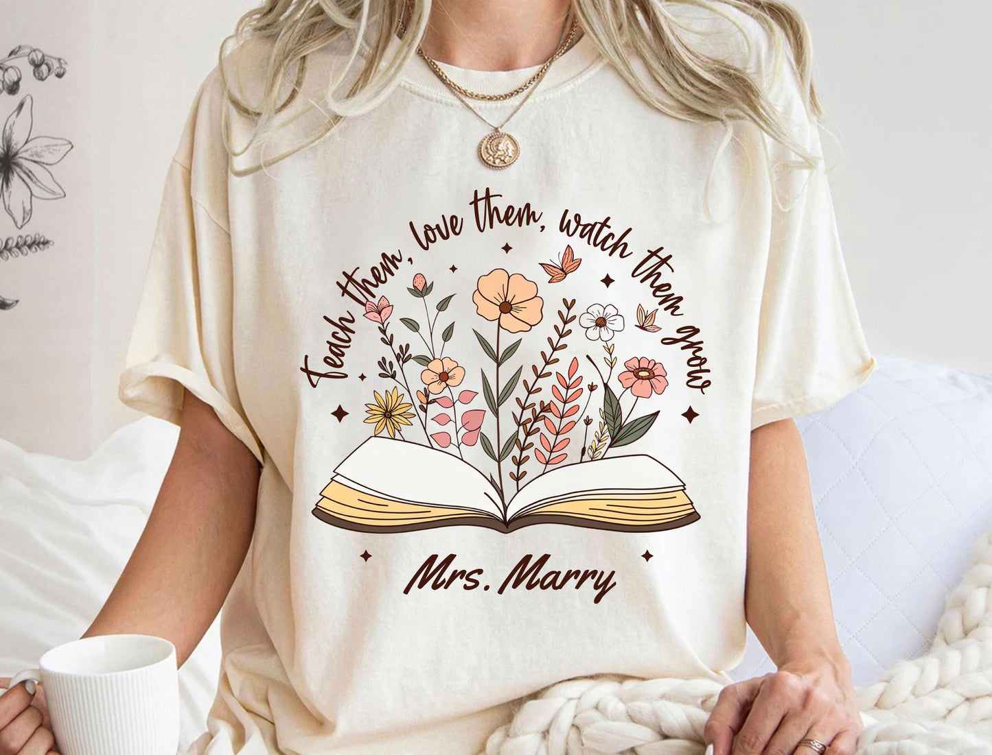 Personalized Teacher Shirt - Custom Name Back to School Gift | Soft Breathable Tee