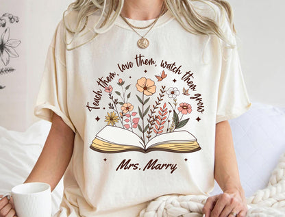 Personalized Teacher Shirt - Custom Name Back to School Gift | Soft Breathable Tee