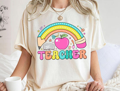 Retro Teacher Sweatshirt | Soft Cotton Sweatshirt - Classic Unisex Fit Gift