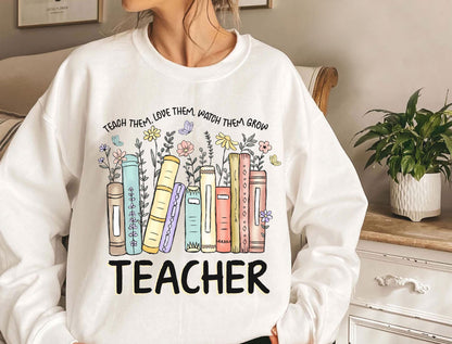Teacher Appreciation Shirt - Preschool Teacher Tee | Teach Love Grow Shirt