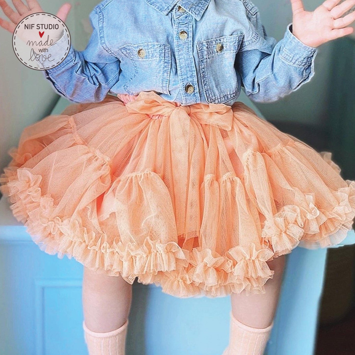 Mother Daughter Tutus – Custom Tulle Maxi Skirt With Elastic Waistband For Weddings