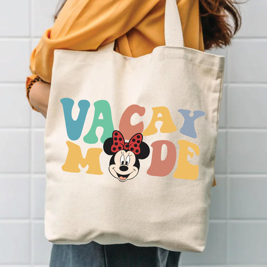 Cotton Canvas Tote - Durable Travel Tote Bag With Zippered Makeup Pouch Organizer