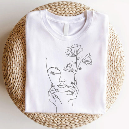 Minimalist Face Shirt – Soft Breathable Cotton | Classic Unisex Fit Tee