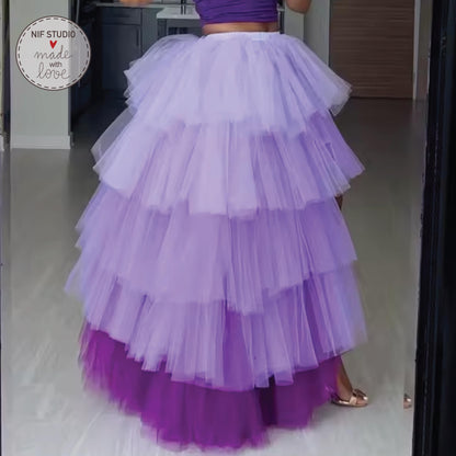 Custom Tulle Maxi Skirt - Matching Mother Daughter Skirts With Elastic Waistband