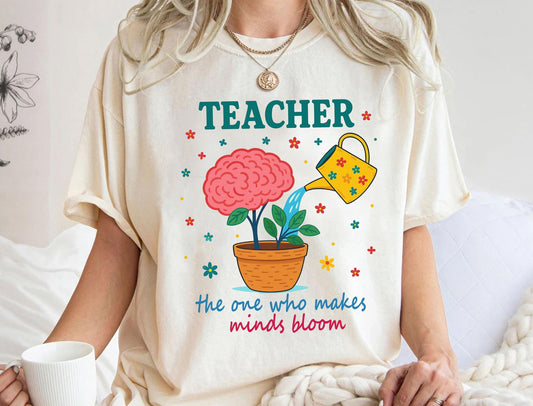 Teacher Bloom Shirt – Cute Floral Sweatshirt | Soft Cotton Teacher Gift