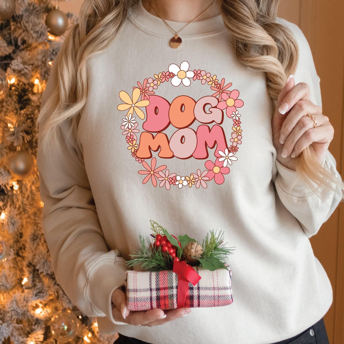 Dog Mom Sweatshirt - Cozy Unisex Cotton Blend Hoodie | Pet Lover Apparel