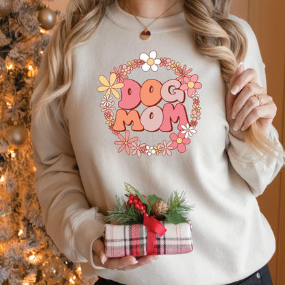 Dog Mom Sweatshirt - Cozy Unisex Cotton Blend Hoodie | Pet Lover Apparel