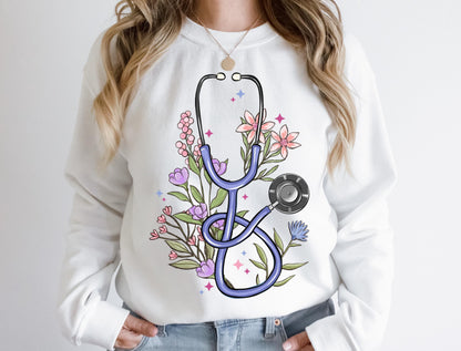 Nurse Stethoscope Shirt - Healthcare Worker Tee | Nursing School Gift