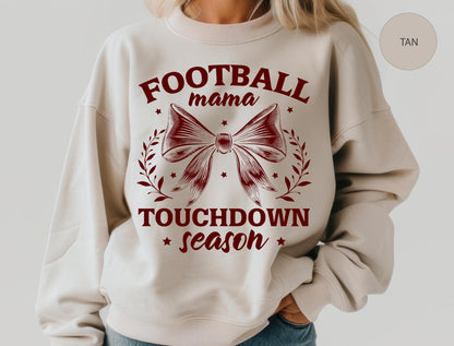 Football Mama Shirt - Retro Game Day Apparel | Soft Breathable Cotton Tee