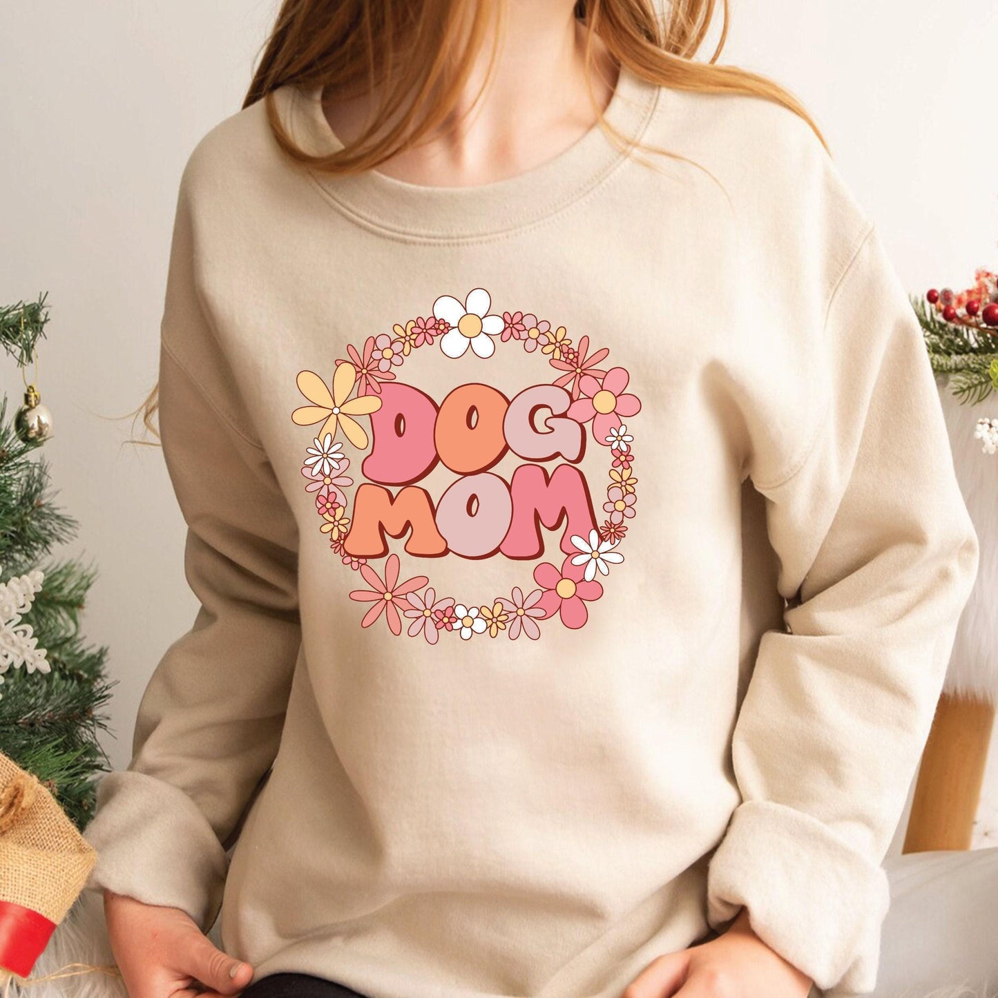 Dog Mom Sweatshirt - Cozy Unisex Cotton Blend Hoodie | Pet Lover Apparel