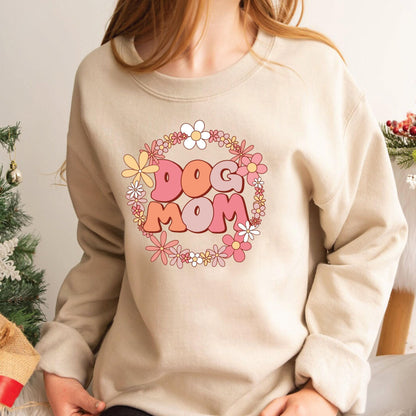 Dog Mom Sweatshirt - Cozy Unisex Cotton Blend Hoodie | Pet Lover Apparel