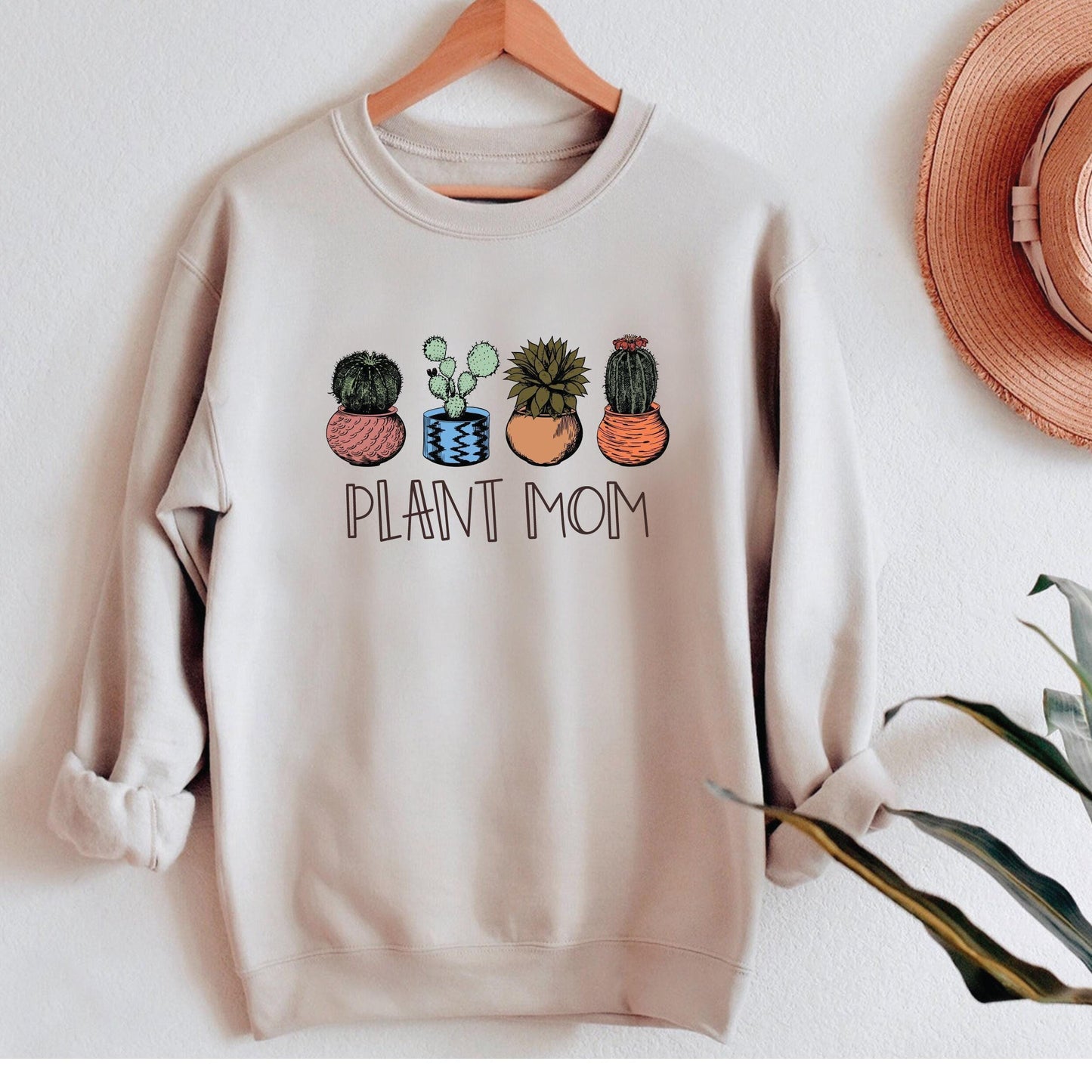 Plant Mom Shirt – Soft Breathable Cotton Unisex Tee | Botanical Garden Shirt