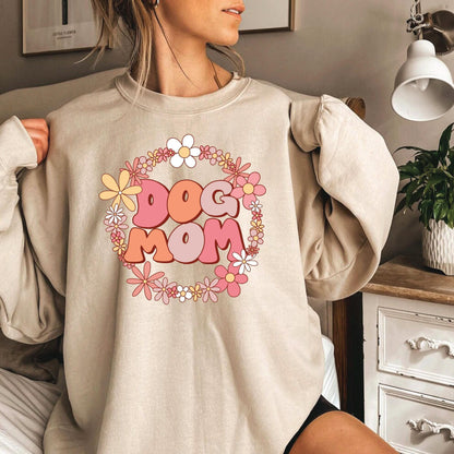 Dog Mom Sweatshirt - Cozy Unisex Cotton Blend Hoodie | Pet Lover Apparel