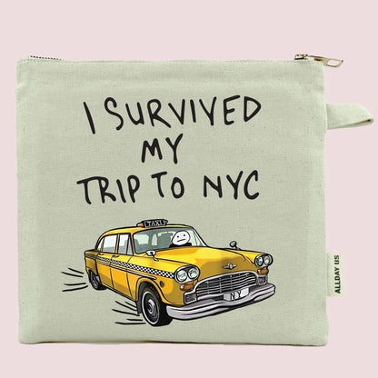 NYC Taxi T-Shirt – Funny New York Souvenir Cotton Graphic Tee Gift Idea