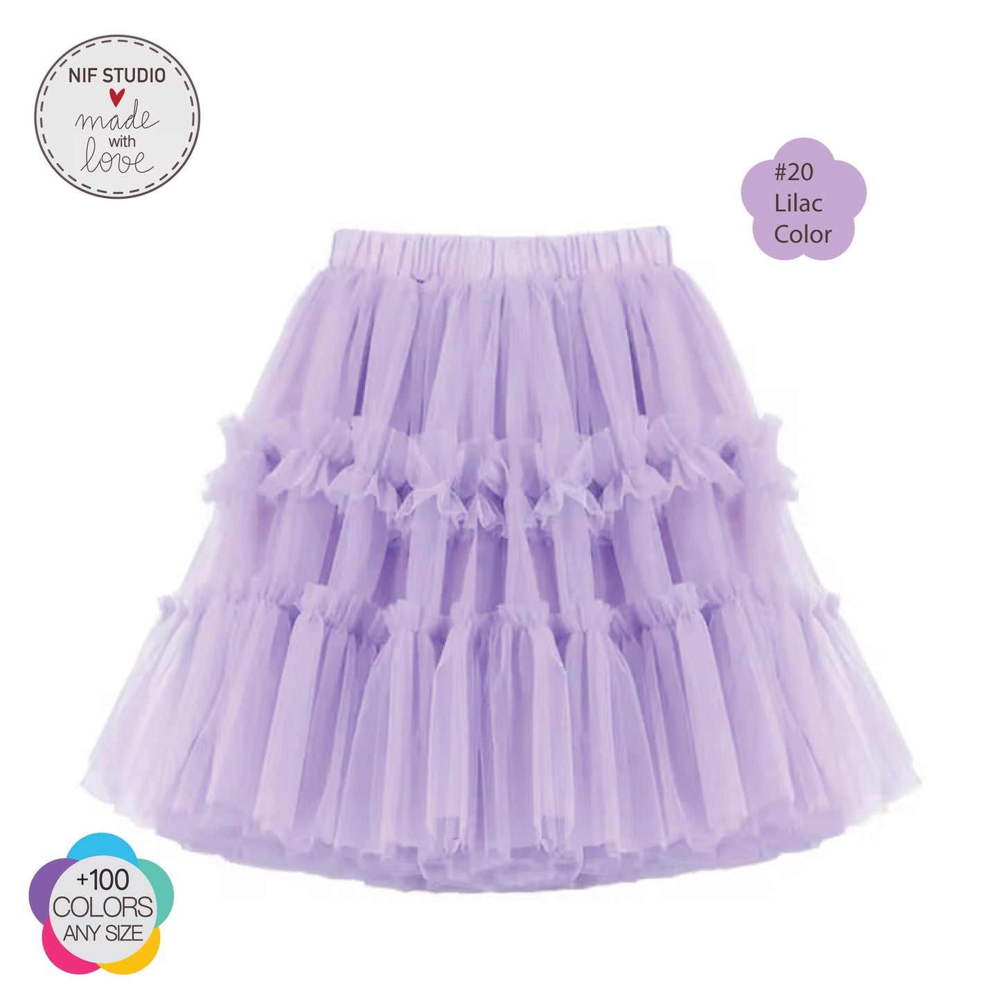 Mother Daughter Tutu - Custom Tulle Maxi Skirt With Elastic Waistband For Weddings