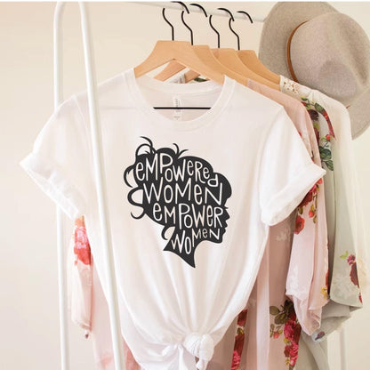Empowered Women Tee - Feminist T Shirt | Soft Breathable Cotton Unisex Tee
