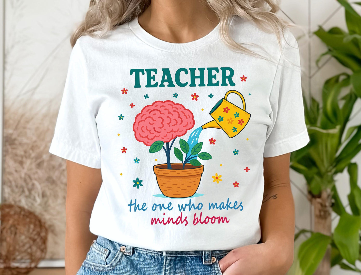 Teacher Bloom Shirt – Cute Floral Sweatshirt | Soft Cotton Teacher Gift