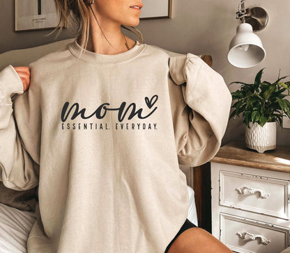 Mom Sweatshirt – Cozy Mom Hoodie | Family Matching Tees, Soft Breathable Fabric